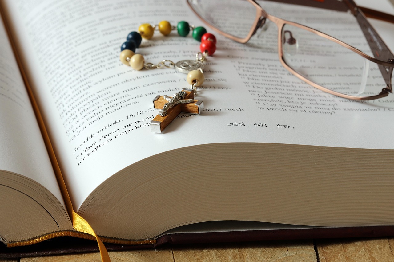 bible rosary closeup