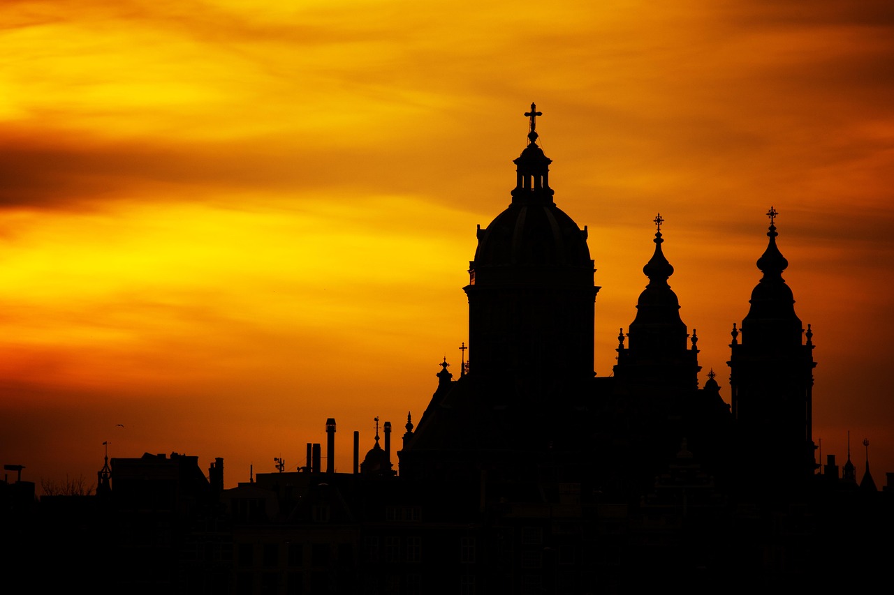 cross sunrise silhouette